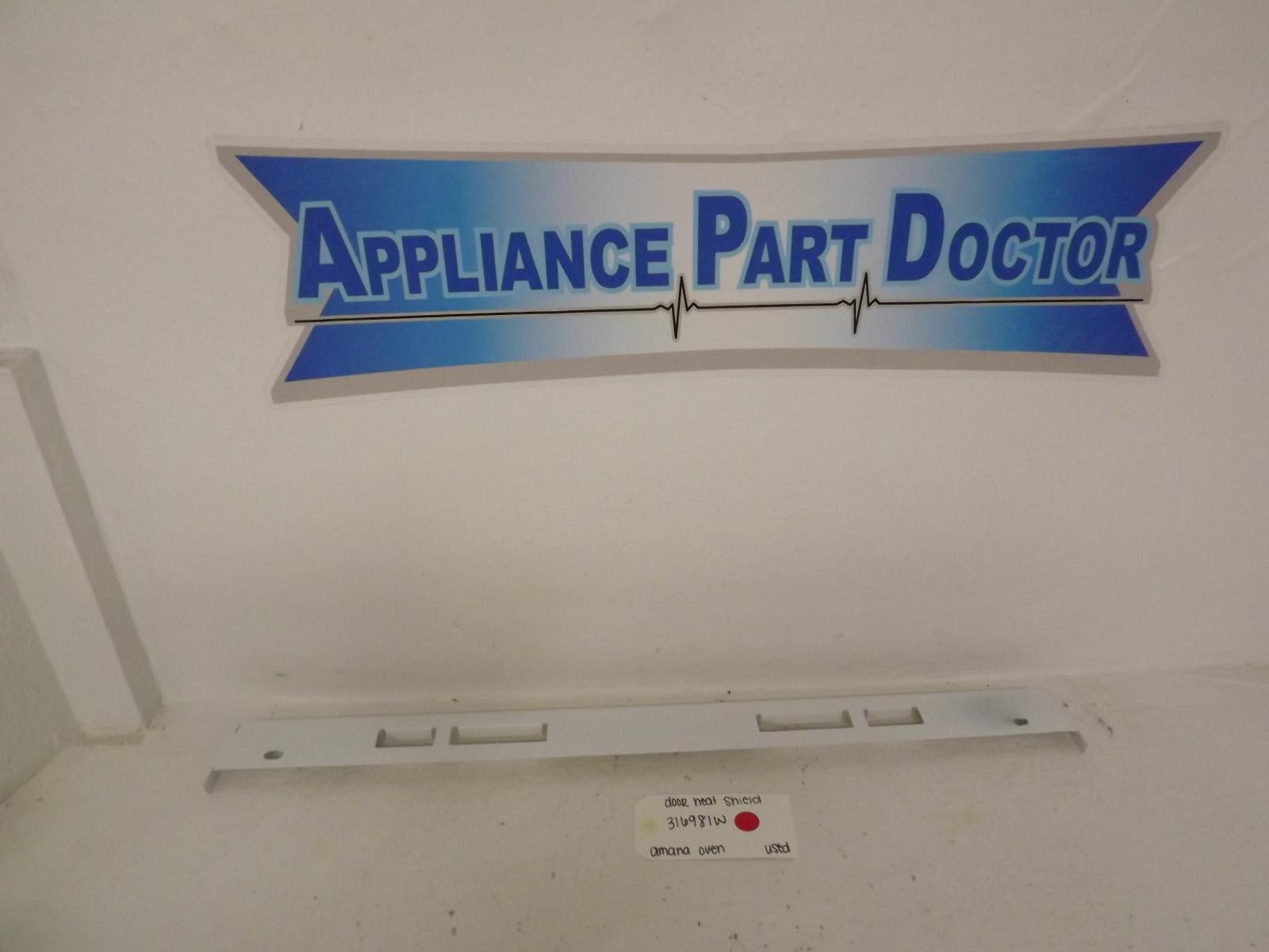Amana Oven 316981W Door Heat Shield Used Amana Oven 316981W Door Heat Shield Used